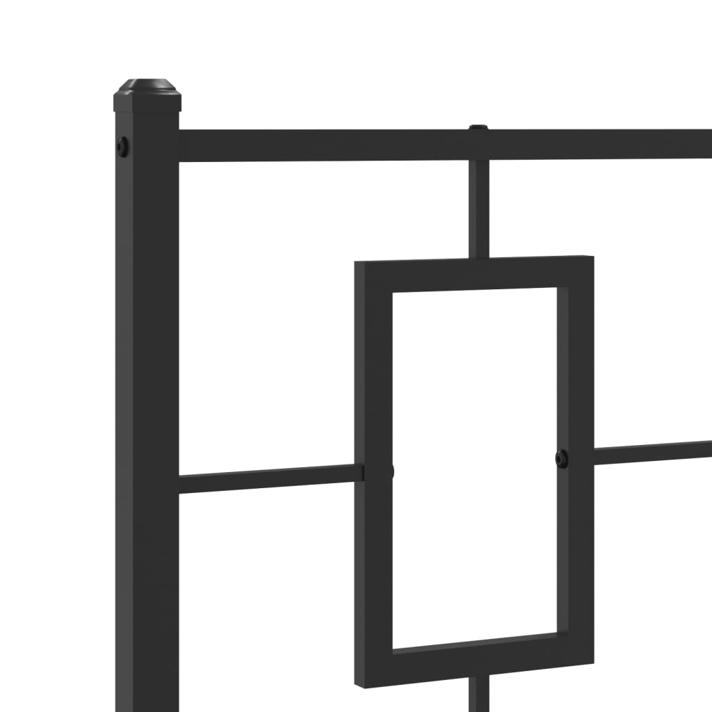 vidaXL Tăblie de pat metalică, negru, 100 cm vidaXL Tăblie de pat metalică, negru, 100 cm