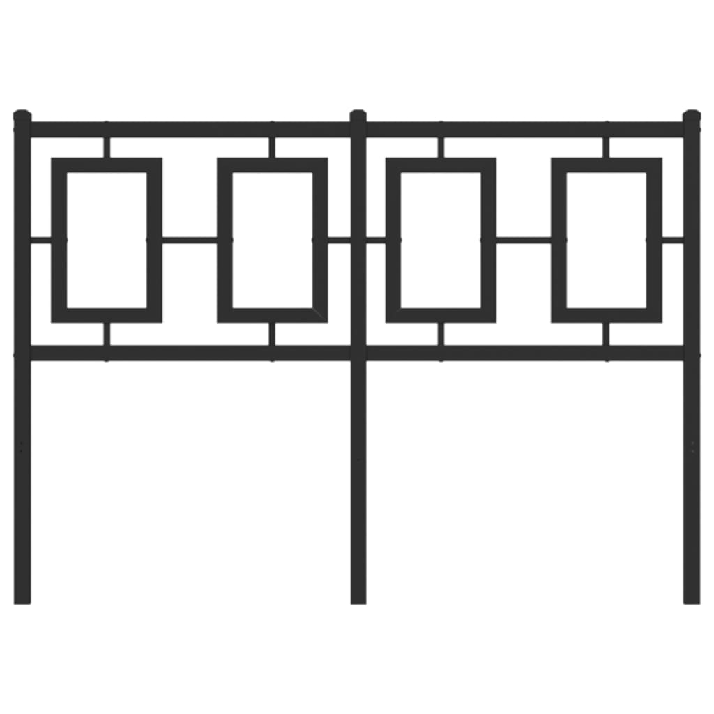 vidaXL Tăblie de pat metalică, negru, 120 cm vidaXL Tăblie de pat metalică, negru, 120 cm
