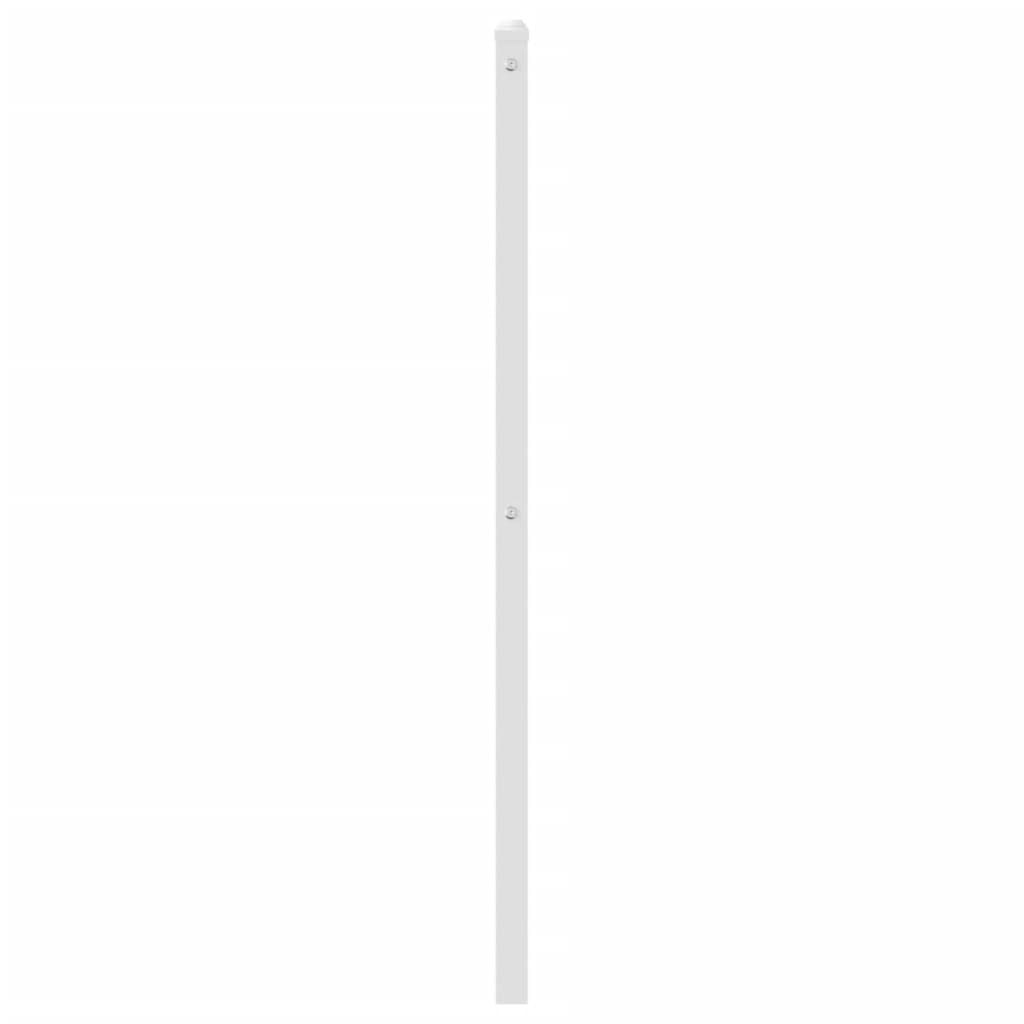 vidaXL Tăblie de pat metalică, alb, 75 cm vidaXL Tăblie de pat metalică, alb, 75 cm