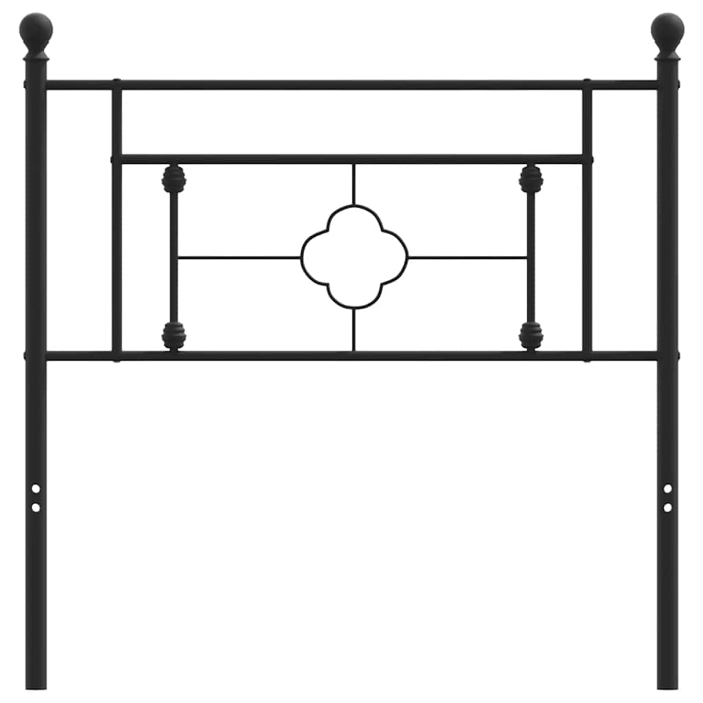 vidaXL Tăblie de pat metalică, negru, 100 cm vidaXL Tăblie de pat metalică, negru, 100 cm