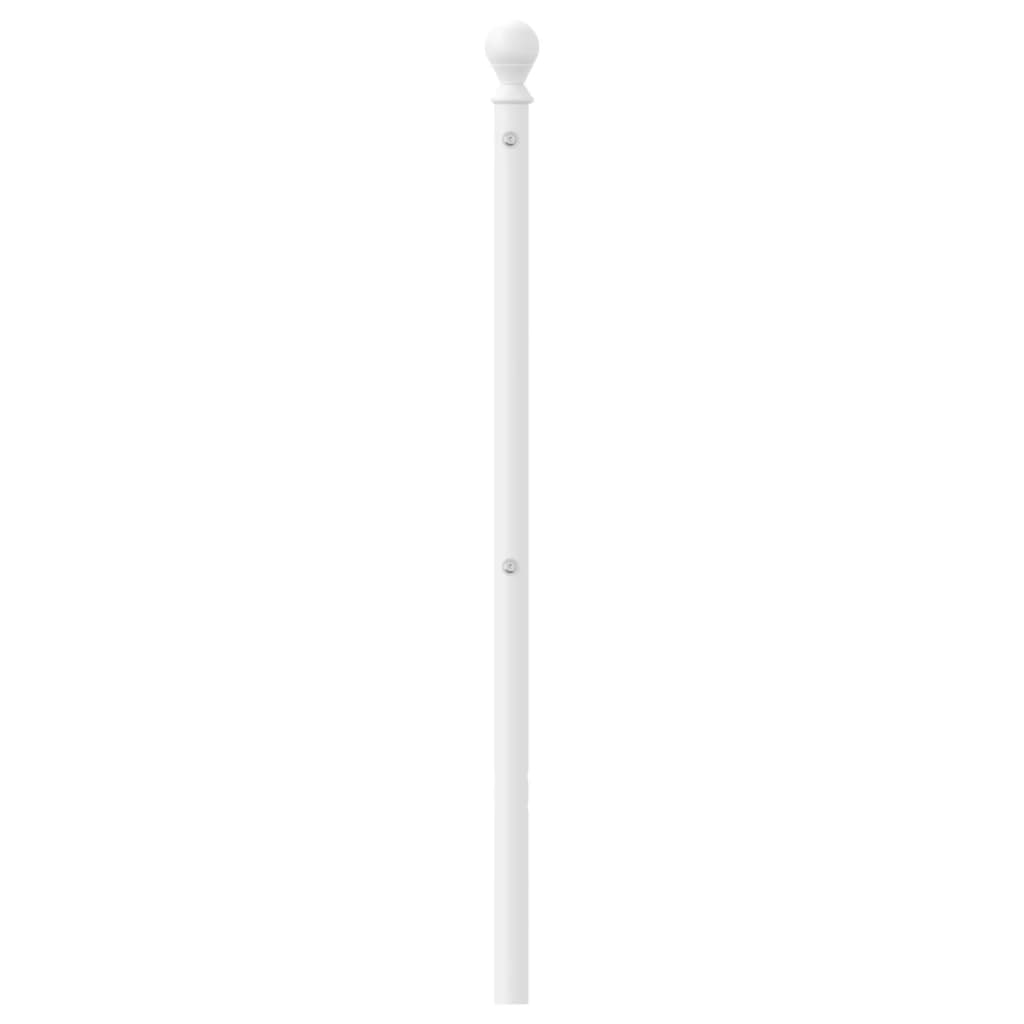 vidaXL Tăblie de pat metalică, alb, 75 cm vidaXL Tăblie de pat metalică, alb, 75 cm