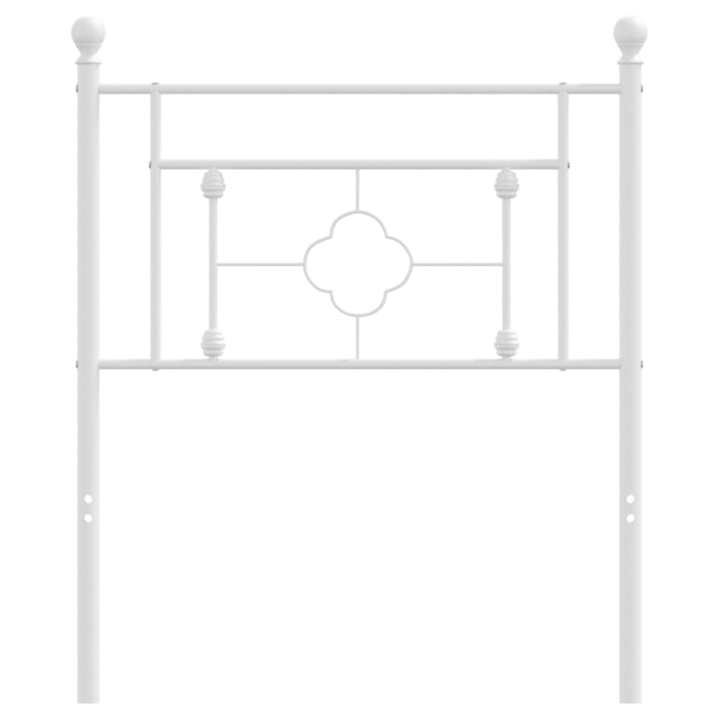 vidaXL Tăblie de pat metalică, alb, 80 cm vidaXL Tăblie de pat metalică, alb, 80 cm