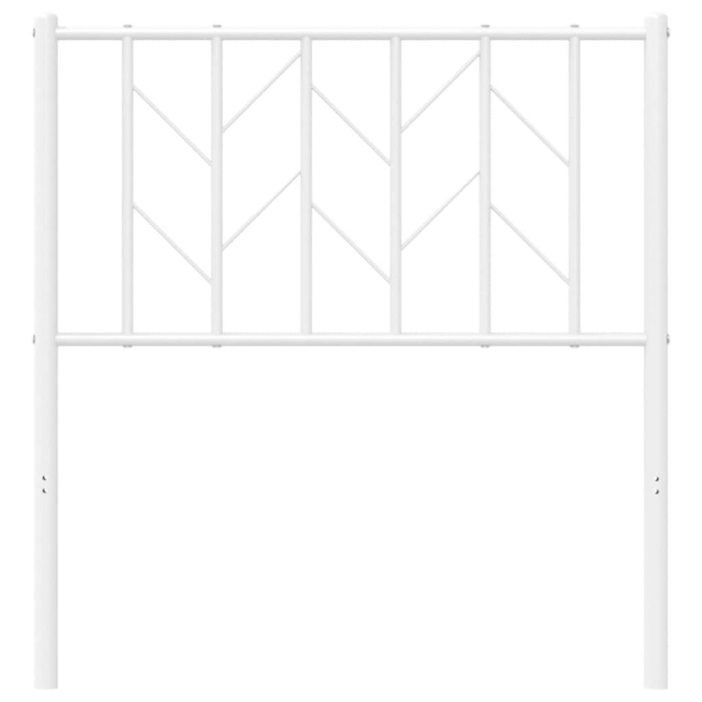 vidaXL Tăblie de pat metalică, alb, 80 cm vidaXL Tăblie de pat metalică, alb, 80 cm