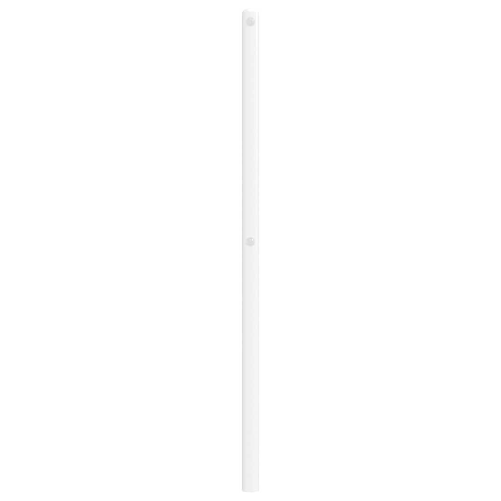 vidaXL Tăblie de pat metalică, alb, 100 cm