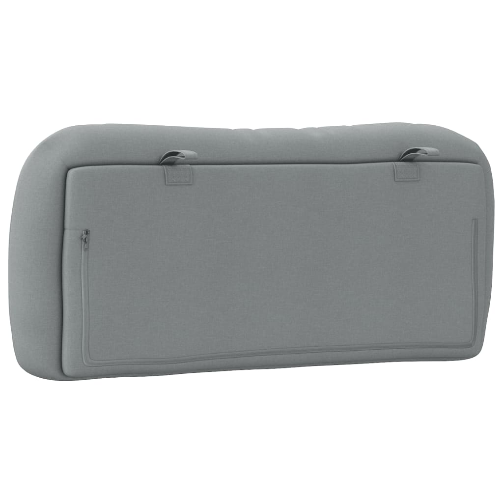 vidaXL Pernă tăblie de pat, Hvar, gri deschis, 80 cm, material textil