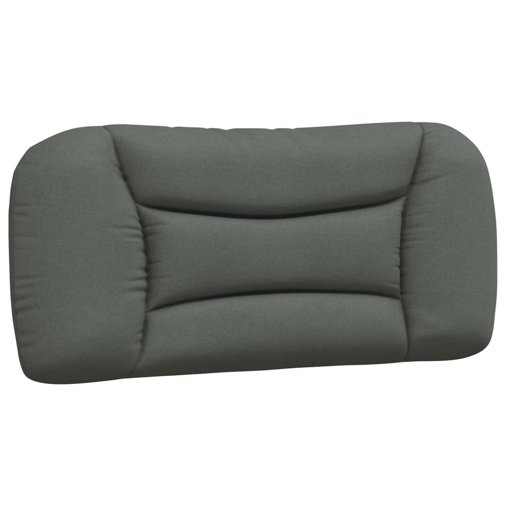 vidaXL Pernă pentru tăblie de pat, gri închis, 80 cm, material textil vidaXL Pernă pentru tăblie de pat, gri închis, 80 cm, material textil