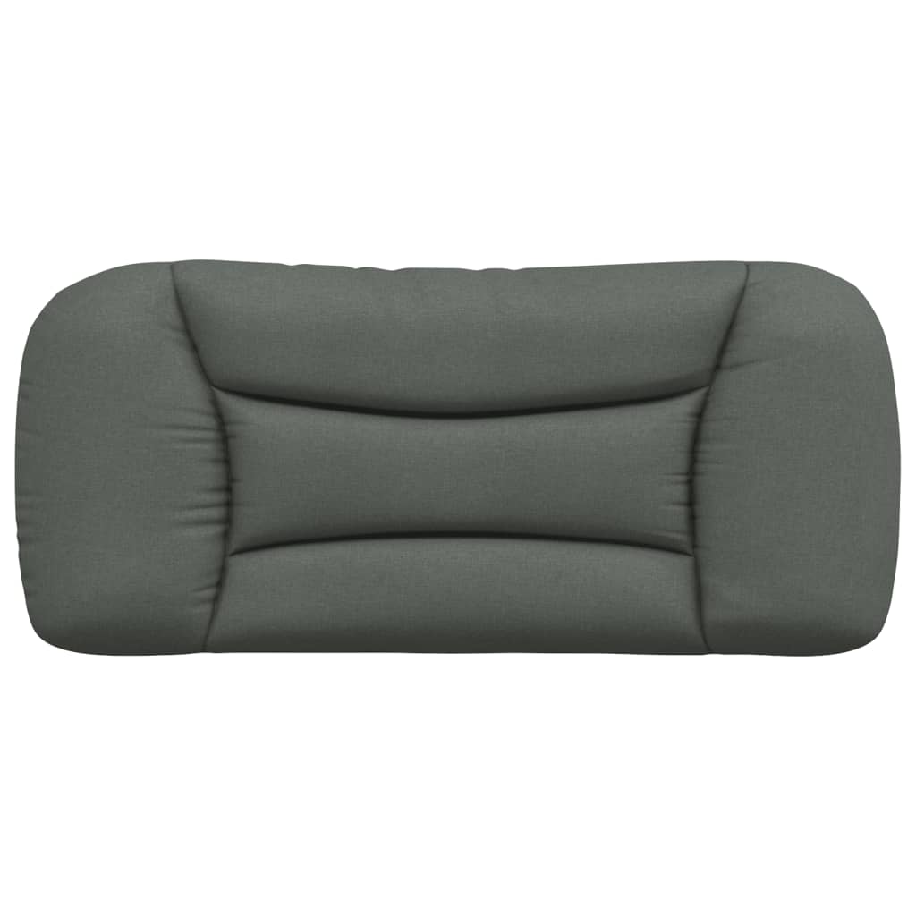 vidaXL Pernă pentru tăblie de pat, gri închis, 80 cm, material textil vidaXL Pernă pentru tăblie de pat, gri închis, 80 cm, material textil