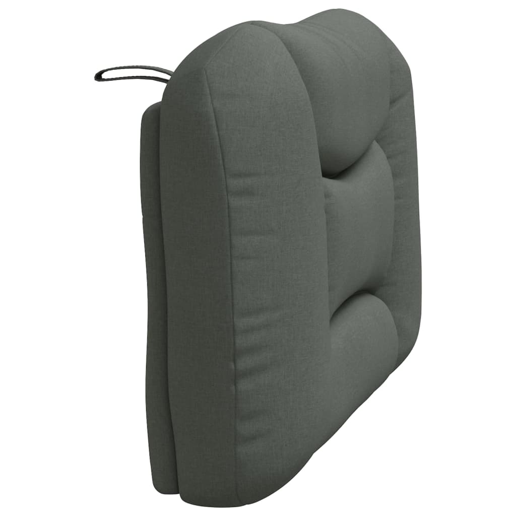 vidaXL Pernă pentru tăblie de pat, gri închis, 80 cm, material textil vidaXL Pernă pentru tăblie de pat, gri închis, 80 cm, material textil