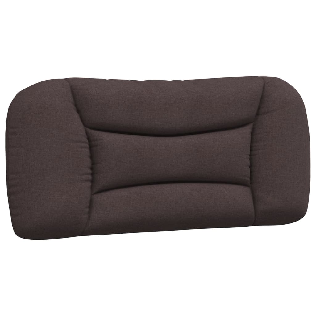 vidaXL Pernă pentru tăblie de pat maro închis, 80 cm, material textil vidaXL Pernă pentru tăblie de pat maro închis, 80 cm, material textil