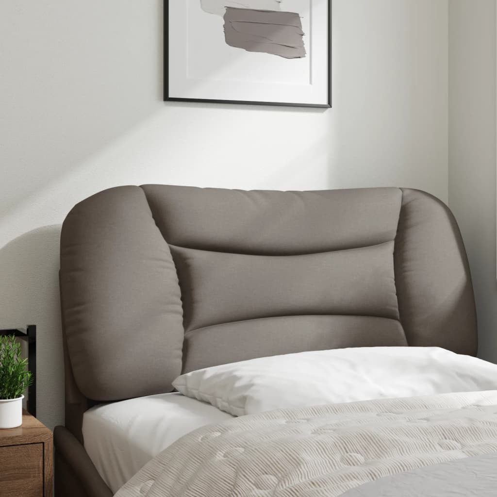 vidaXL Pernă pentru tăblie de pat, gri taupe, 80 cm, material textil vidaXL Pernă pentru tăblie de pat, gri taupe, 80 cm, material textil