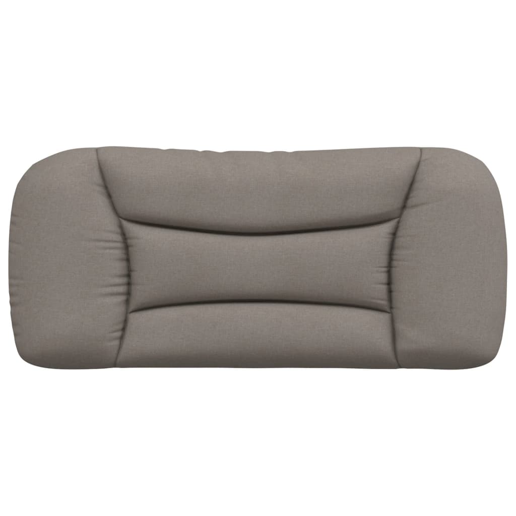 vidaXL Pernă pentru tăblie de pat, gri taupe, 80 cm, material textil vidaXL Pernă pentru tăblie de pat, gri taupe, 80 cm, material textil