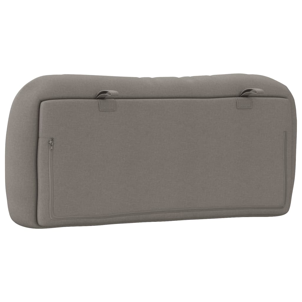 vidaXL Pernă pentru tăblie de pat, gri taupe, 80 cm, material textil vidaXL Pernă pentru tăblie de pat, gri taupe, 80 cm, material textil