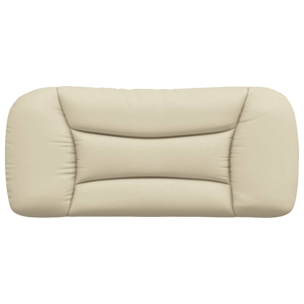 vidaXL Pernă pentru tăblie de pat, crem, 80 cm, material textil