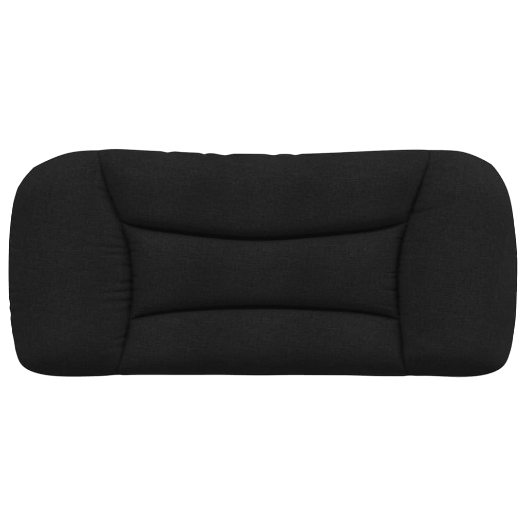 vidaXL Pernă pentru tăblie de pat, negru, 90 cm, material textil vidaXL Pernă pentru tăblie de pat, negru, 90 cm, material textil