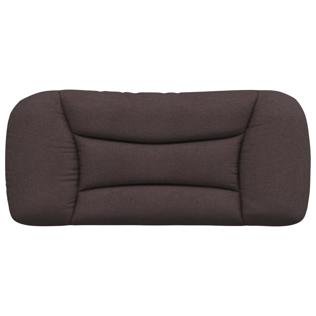 vidaXL Pernă pentru tăblie de pat maro închis, 90 cm, material textil vidaXL Pernă pentru tăblie de pat maro închis, 90 cm, material textil