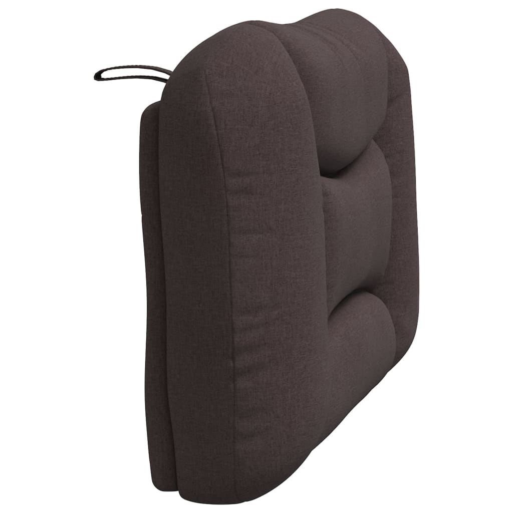 vidaXL Pernă pentru tăblie de pat maro închis, 90 cm, material textil vidaXL Pernă pentru tăblie de pat maro închis, 90 cm, material textil