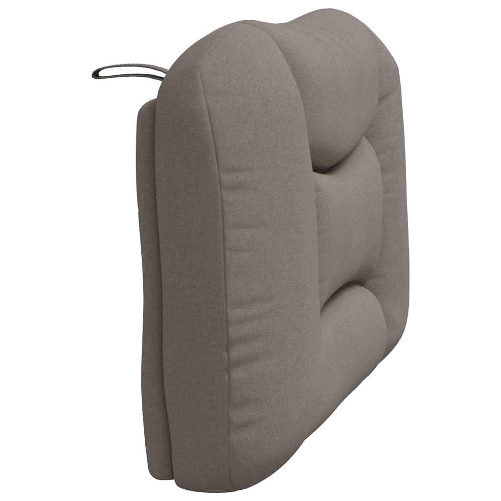 vidaXL Pernă pentru tăblie de pat, gri taupe, 90 cm, material textil vidaXL Pernă pentru tăblie de pat, gri taupe, 90 cm, material textil