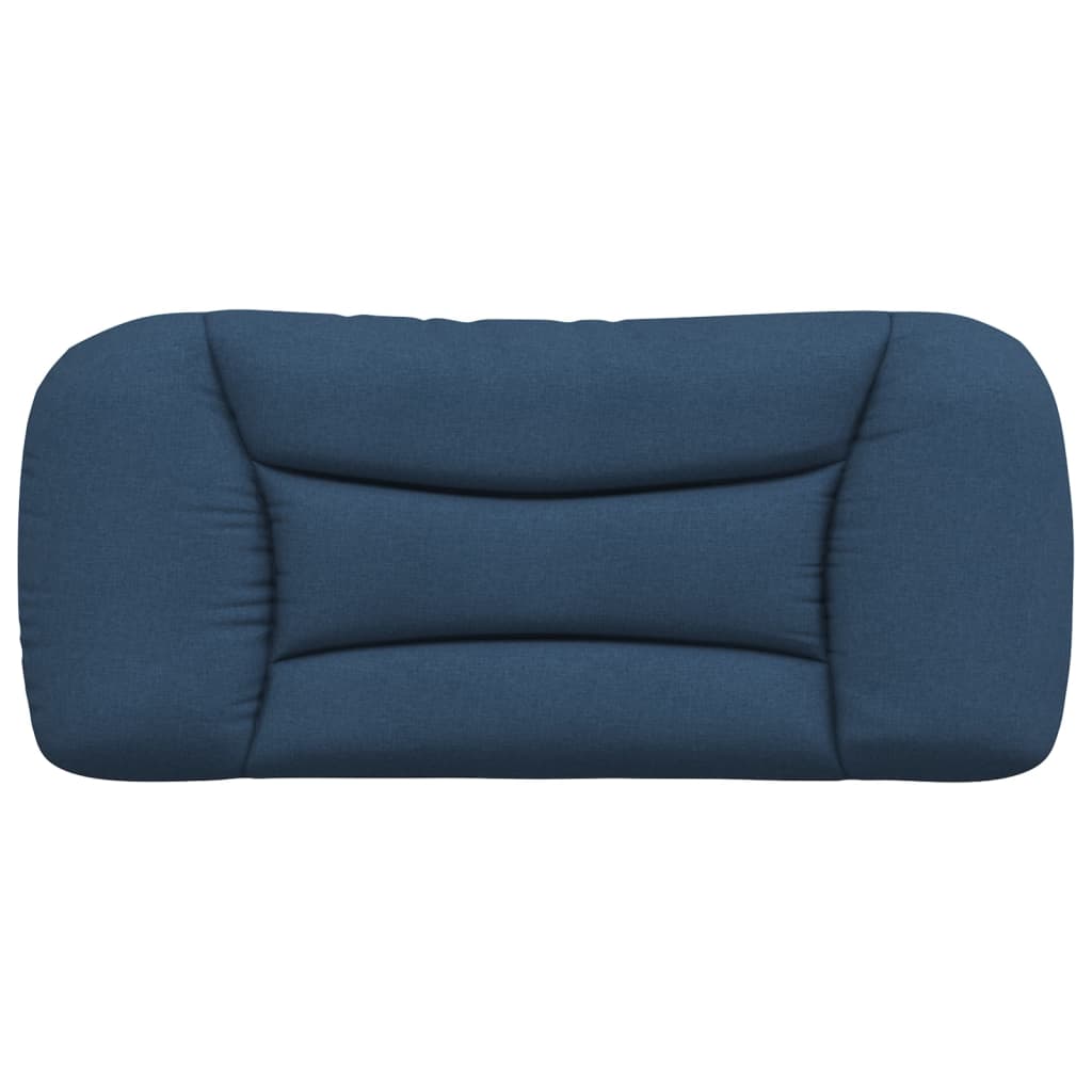 vidaXL Pernă pentru tăblie de pat, albastru, 90 cm, material textil vidaXL Pernă pentru tăblie de pat, albastru, 90 cm, material textil