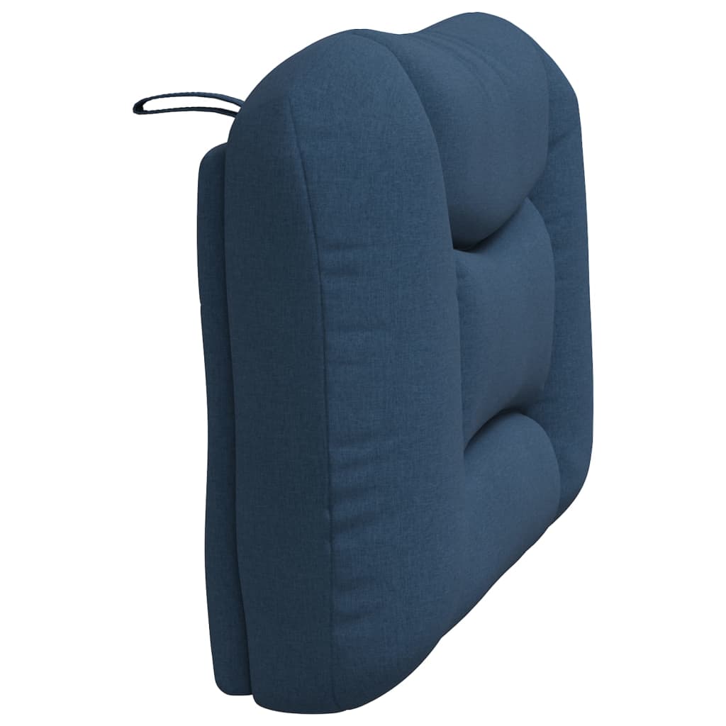 vidaXL Pernă pentru tăblie de pat, albastru, 90 cm, material textil vidaXL Pernă pentru tăblie de pat, albastru, 90 cm, material textil