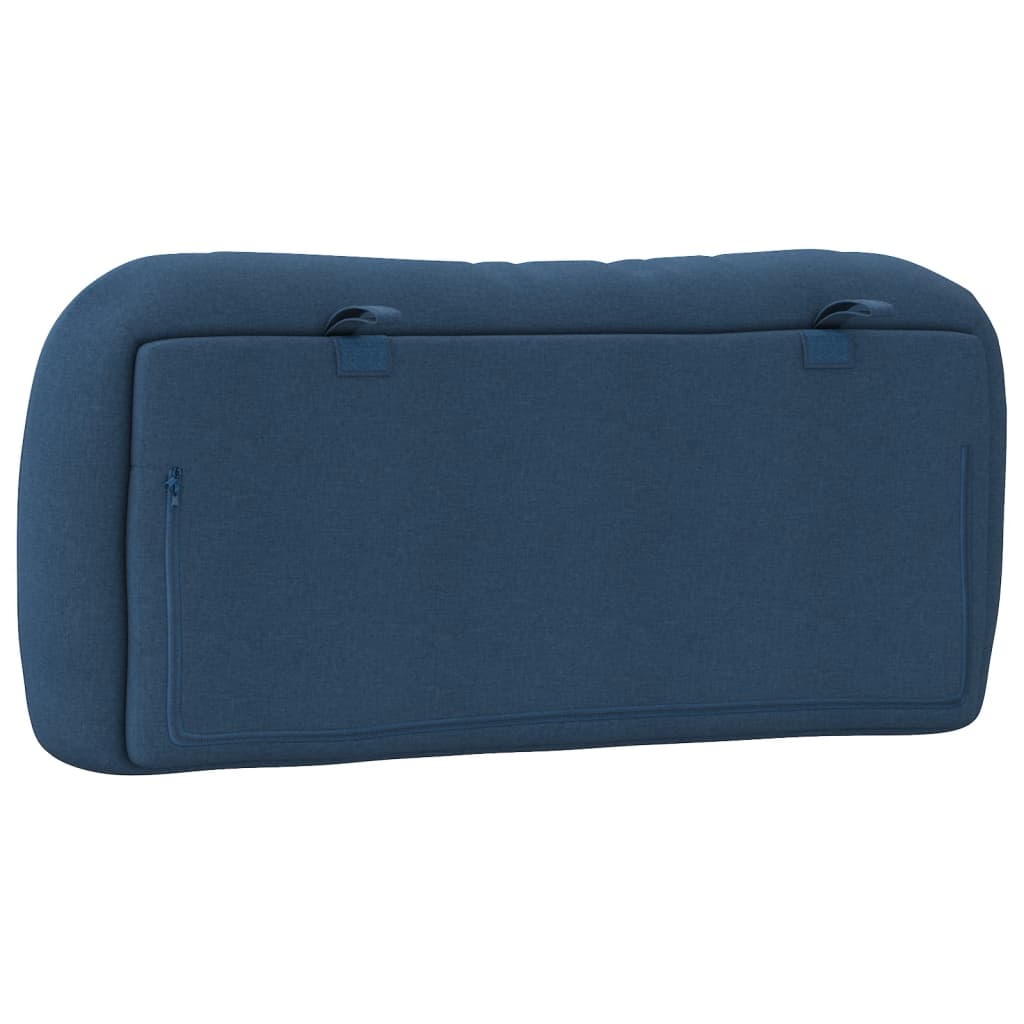 vidaXL Pernă pentru tăblie de pat, albastru, 90 cm, material textil vidaXL Pernă pentru tăblie de pat, albastru, 90 cm, material textil