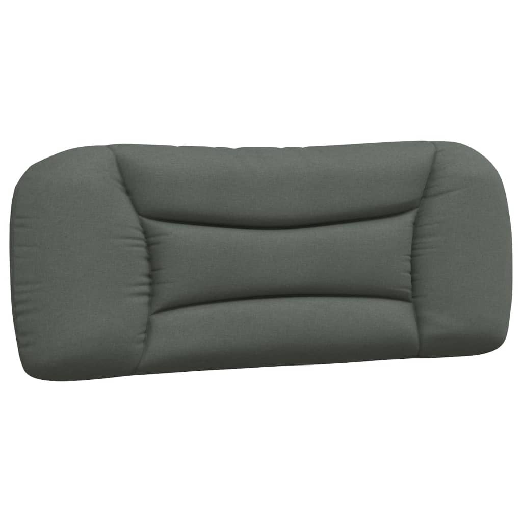 vidaXL Pernă pentru tăblie de pat, gri închis, 100 cm, material textil