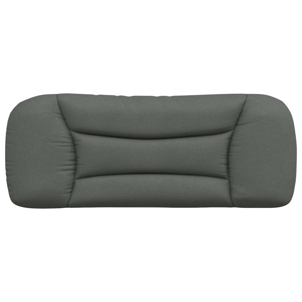 vidaXL Pernă pentru tăblie de pat, gri închis, 100 cm, material textil
