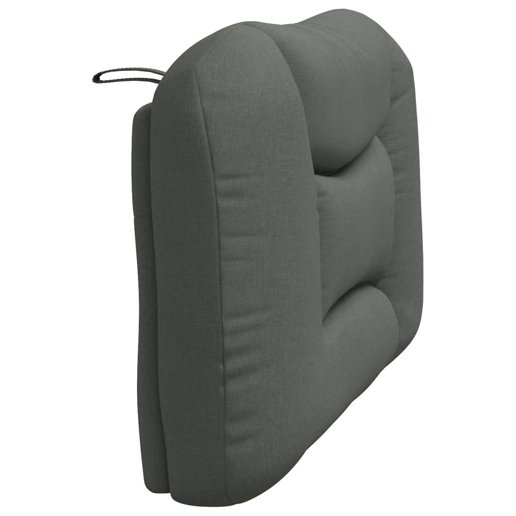 vidaXL Pernă pentru tăblie de pat, gri închis, 100 cm, material textil