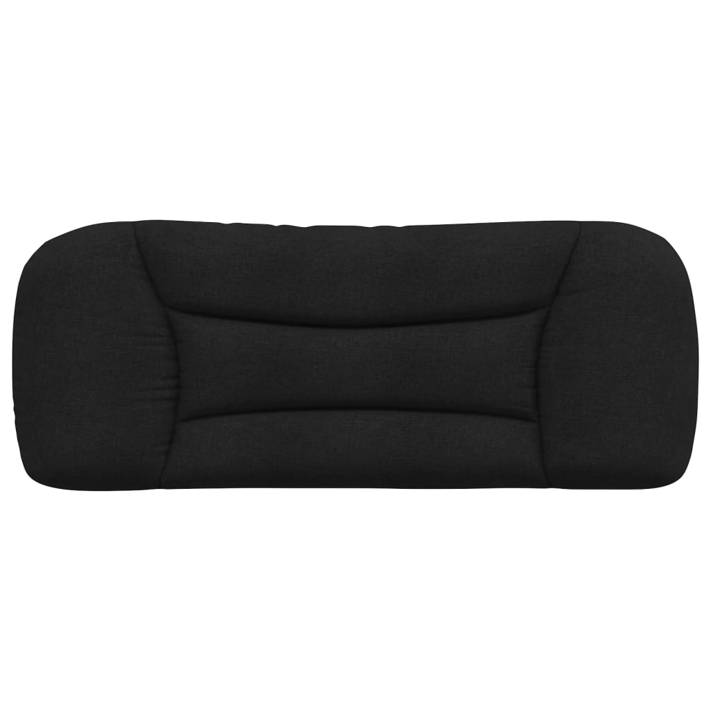 vidaXL Pernă pentru tăblie de pat, negru, 100 cm, material textil vidaXL Pernă pentru tăblie de pat, negru, 100 cm, material textil