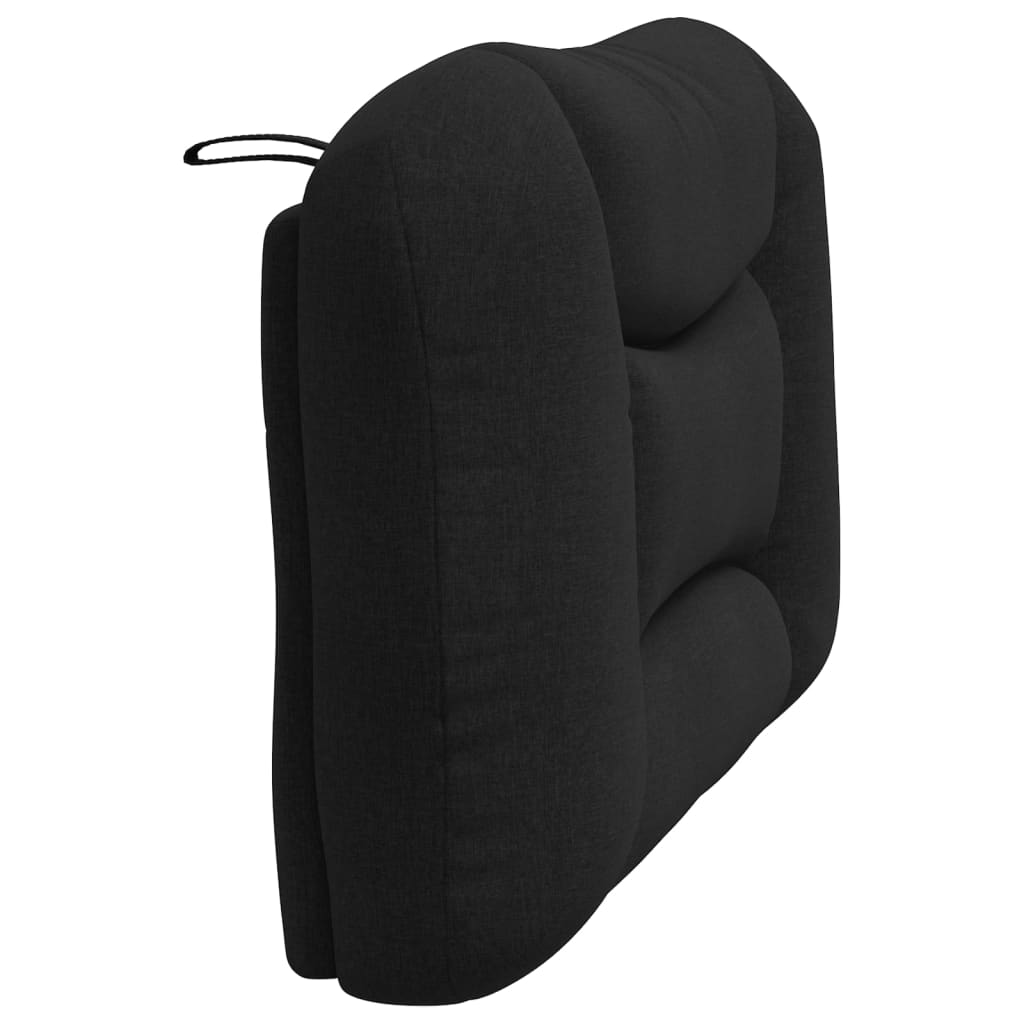 vidaXL Pernă pentru tăblie de pat, negru, 100 cm, material textil vidaXL Pernă pentru tăblie de pat, negru, 100 cm, material textil
