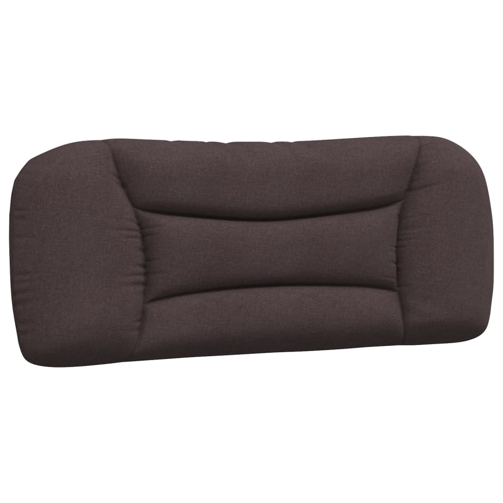 vidaXL Pernă pentru tăblie de pat maro închis, 100 cm, material textil vidaXL Pernă pentru tăblie de pat maro închis, 100 cm, material textil