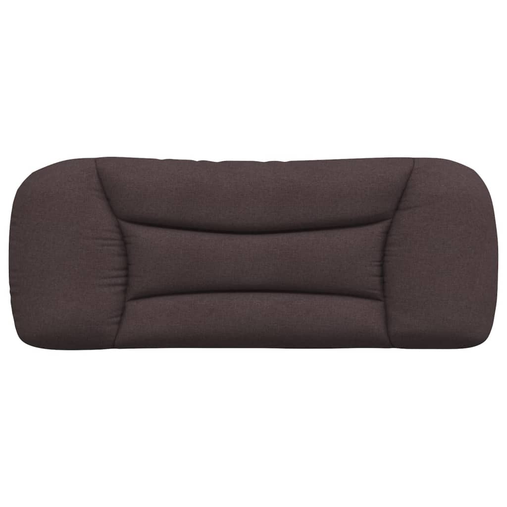 vidaXL Pernă pentru tăblie de pat maro închis, 100 cm, material textil vidaXL Pernă pentru tăblie de pat maro închis, 100 cm, material textil