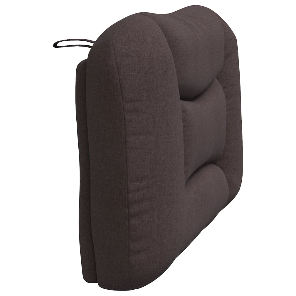 vidaXL Pernă pentru tăblie de pat maro închis, 100 cm, material textil vidaXL Pernă pentru tăblie de pat maro închis, 100 cm, material textil