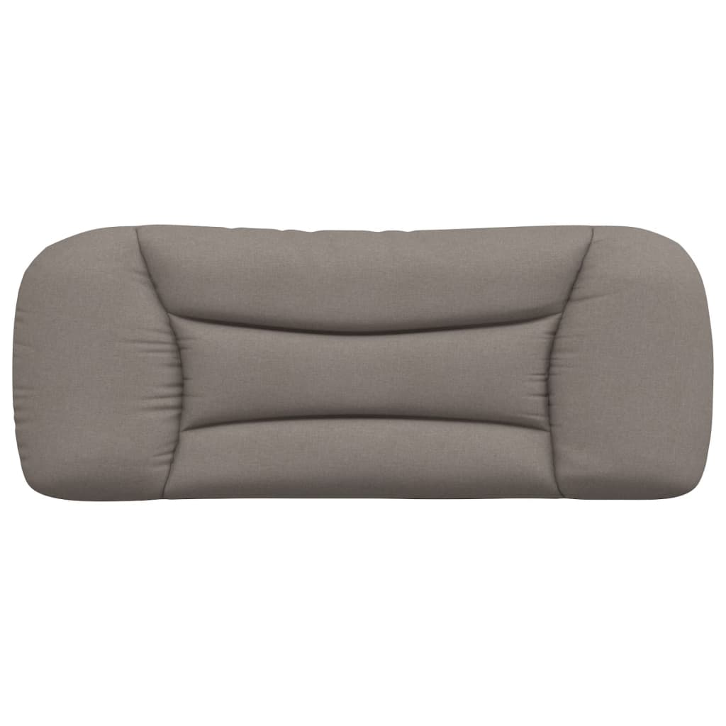 vidaXL Pernă pentru tăblie de pat, gri taupe, 100 cm, material textil vidaXL Pernă pentru tăblie de pat, gri taupe, 100 cm, material textil