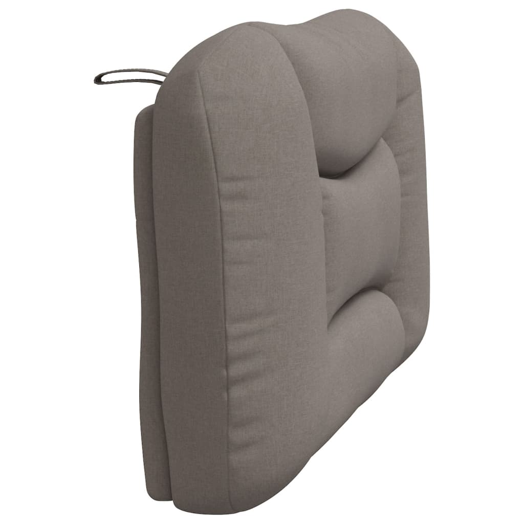 vidaXL Pernă pentru tăblie de pat, gri taupe, 100 cm, material textil vidaXL Pernă pentru tăblie de pat, gri taupe, 100 cm, material textil