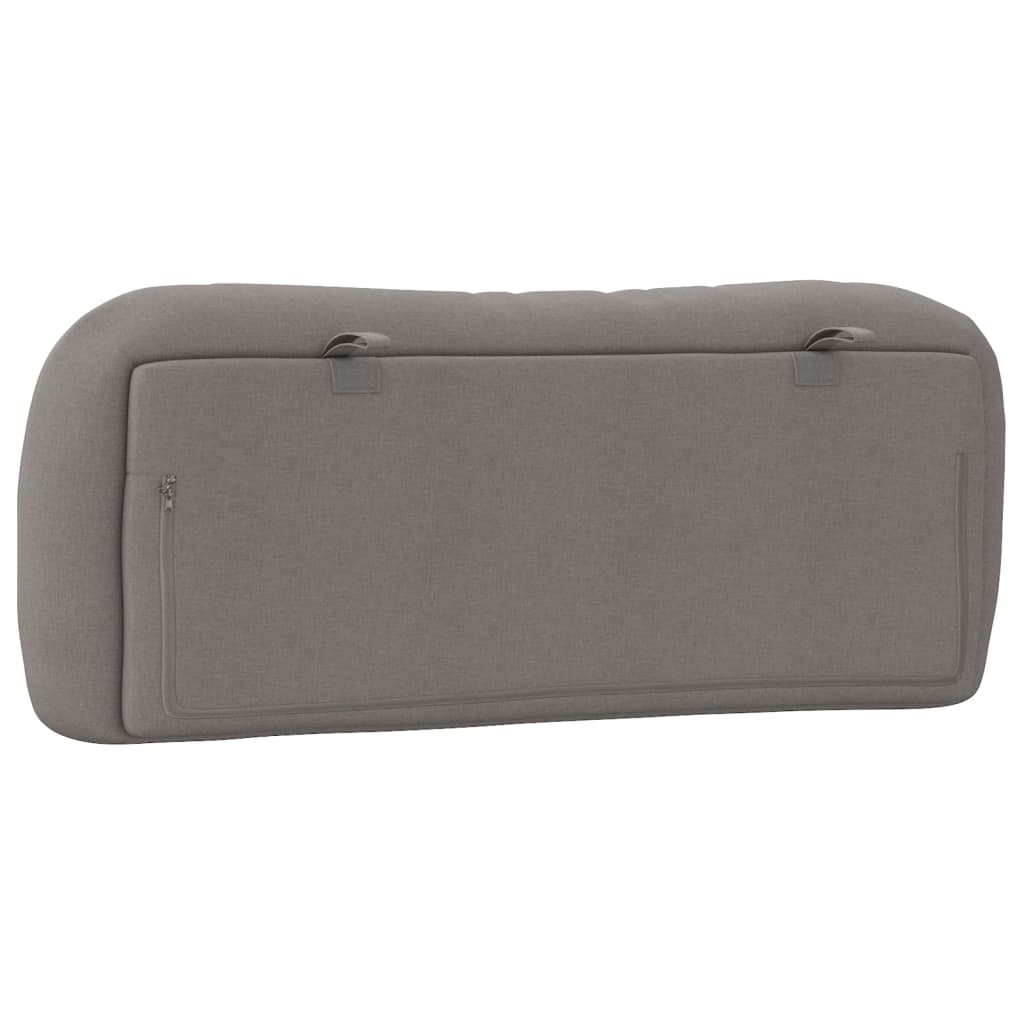 vidaXL Pernă pentru tăblie de pat, gri taupe, 100 cm, material textil vidaXL Pernă pentru tăblie de pat, gri taupe, 100 cm, material textil