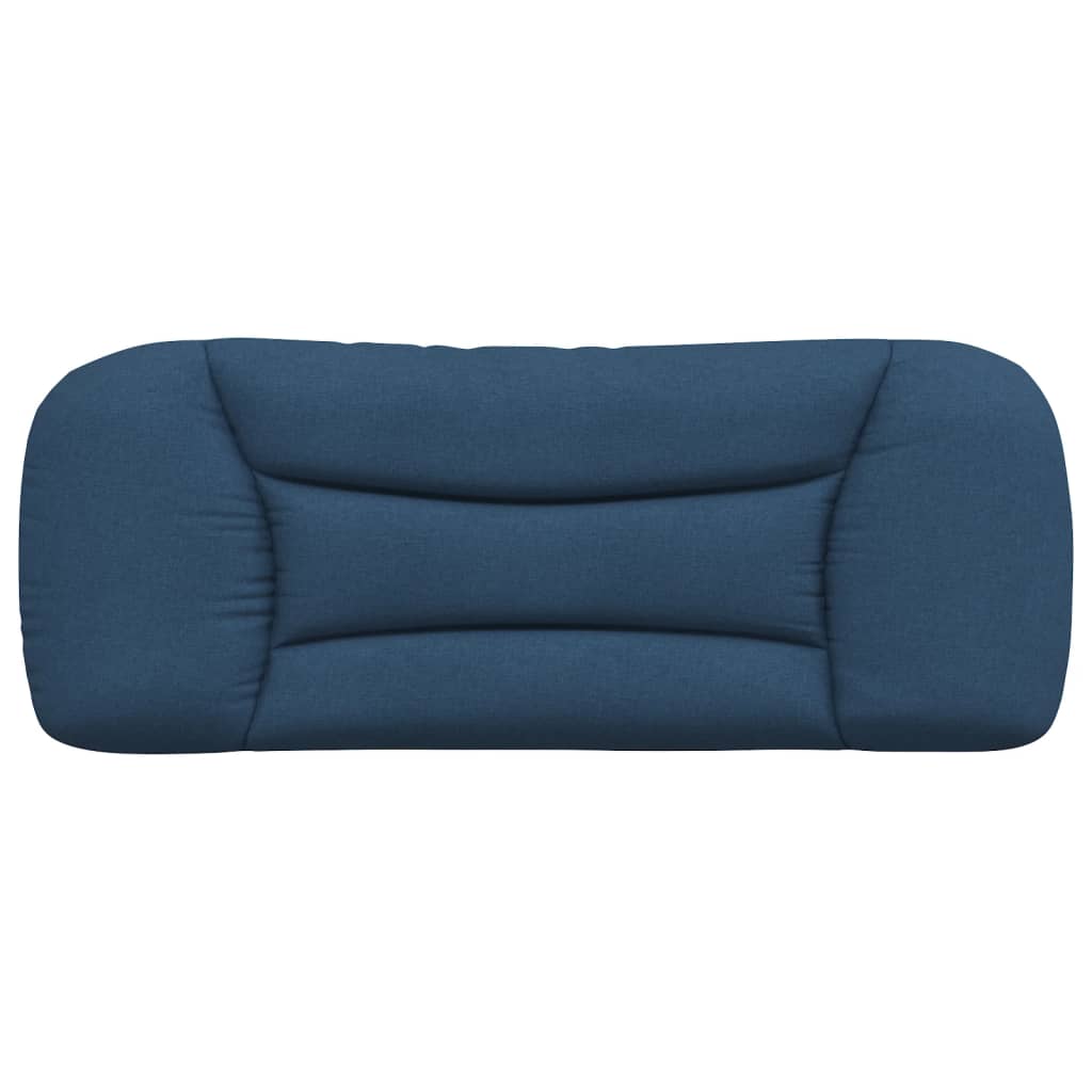 vidaXL Pernă pentru tăblie de pat, albastru, 100 cm, material textil vidaXL Pernă pentru tăblie de pat, albastru, 100 cm, material textil