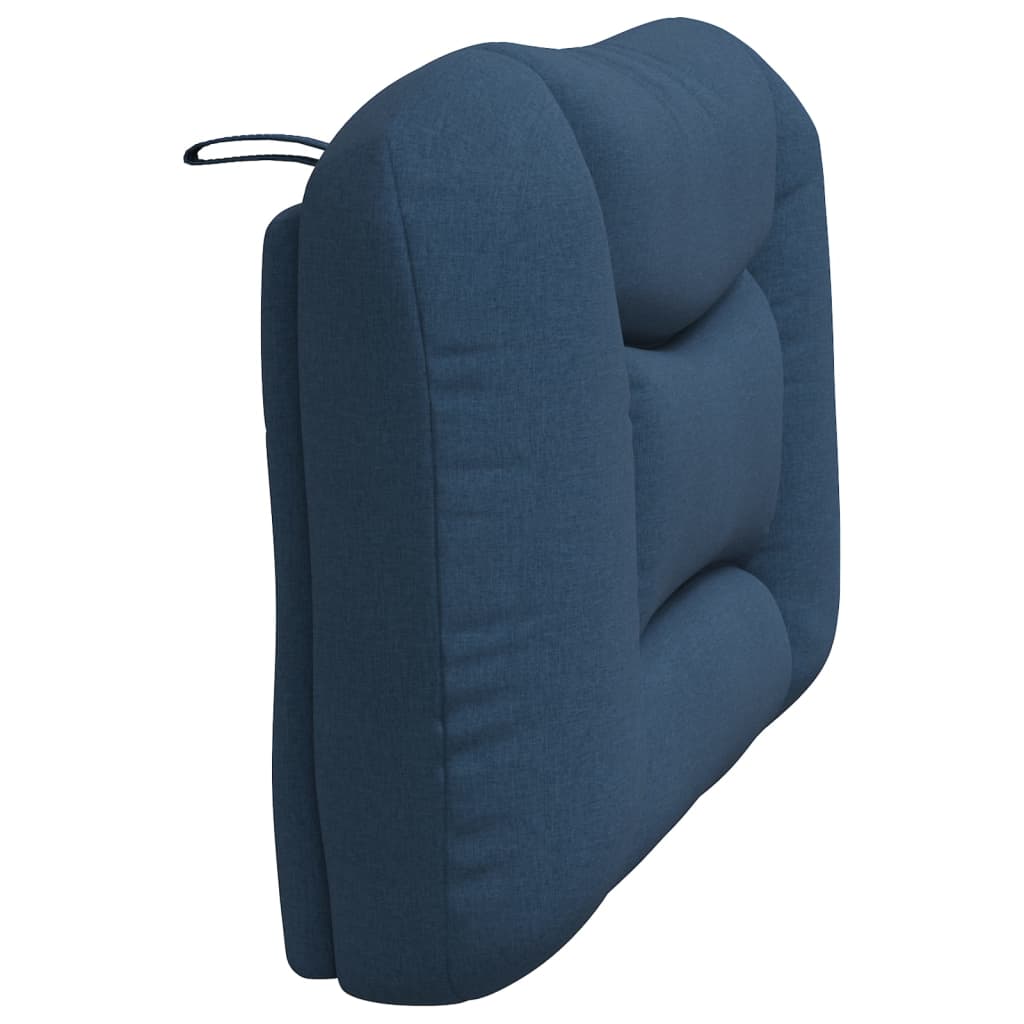vidaXL Pernă pentru tăblie de pat, albastru, 100 cm, material textil vidaXL Pernă pentru tăblie de pat, albastru, 100 cm, material textil