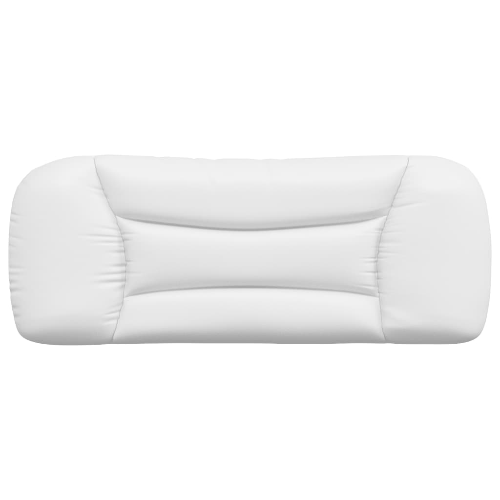 vidaXL Pernă pentru tăblie pat, alb, 100 cm, piele artificială
