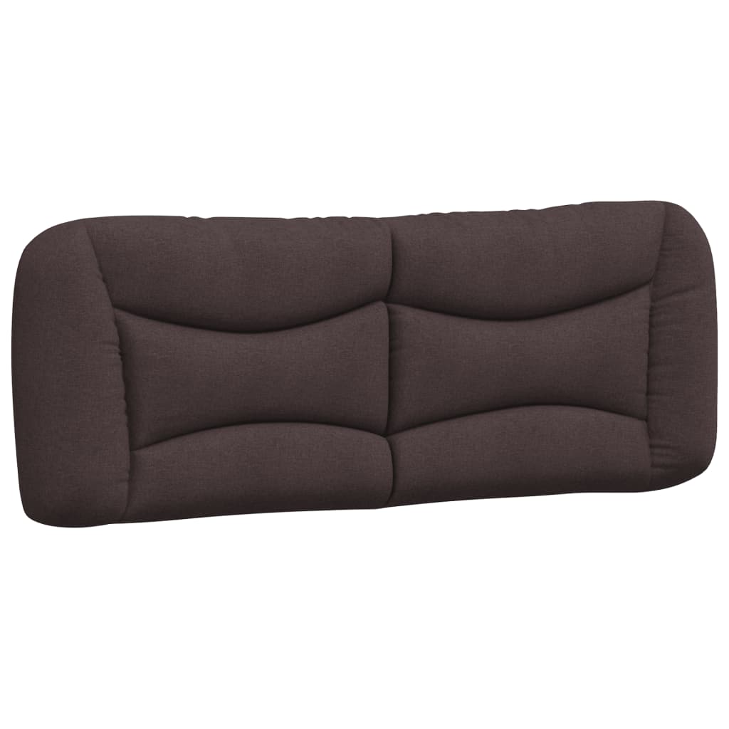 vidaXL Pernă pentru tăblie de pat maro închis, 120 cm, material textil vidaXL Pernă pentru tăblie de pat maro închis, 120 cm, material textil
