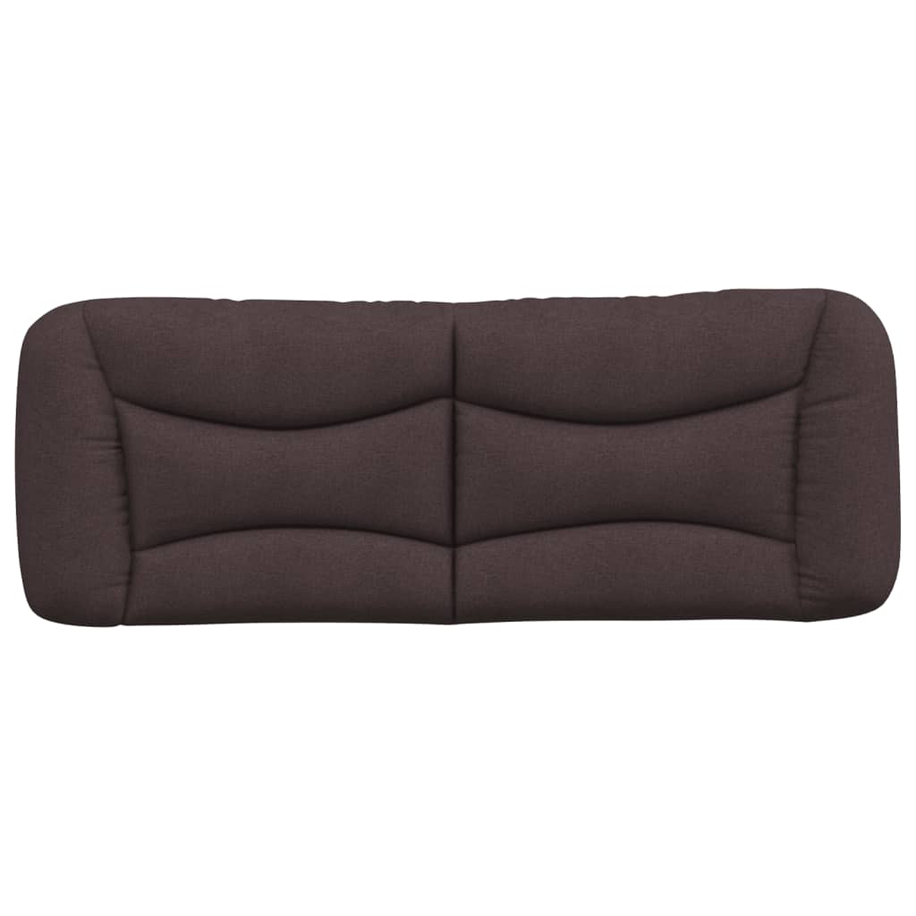 vidaXL Pernă pentru tăblie de pat maro închis, 120 cm, material textil vidaXL Pernă pentru tăblie de pat maro închis, 120 cm, material textil