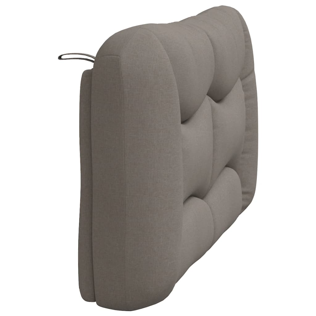 vidaXL Pernă pentru tăblie de pat, gri taupe, 120 cm, material textil vidaXL Pernă pentru tăblie de pat, gri taupe, 120 cm, material textil