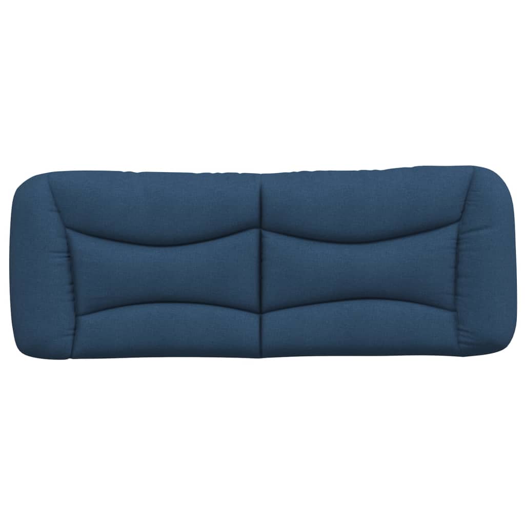 vidaXL Pernă pentru tăblie de pat, albastru, 120 cm, material textil vidaXL Pernă pentru tăblie de pat, albastru, 120 cm, material textil