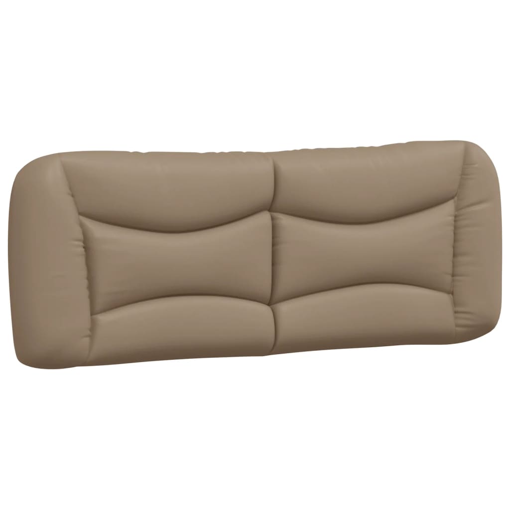 vidaXL Pernă pentru tăblie pat, cappuccino, 120 cm, piele artificială