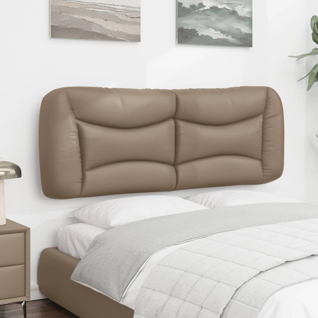 vidaXL Pernă pentru tăblie pat, cappuccino, 120 cm, piele artificială