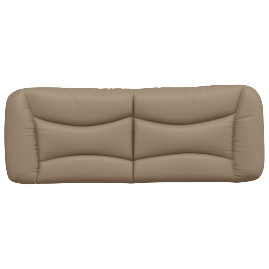 vidaXL Pernă pentru tăblie pat, cappuccino, 120 cm, piele artificială