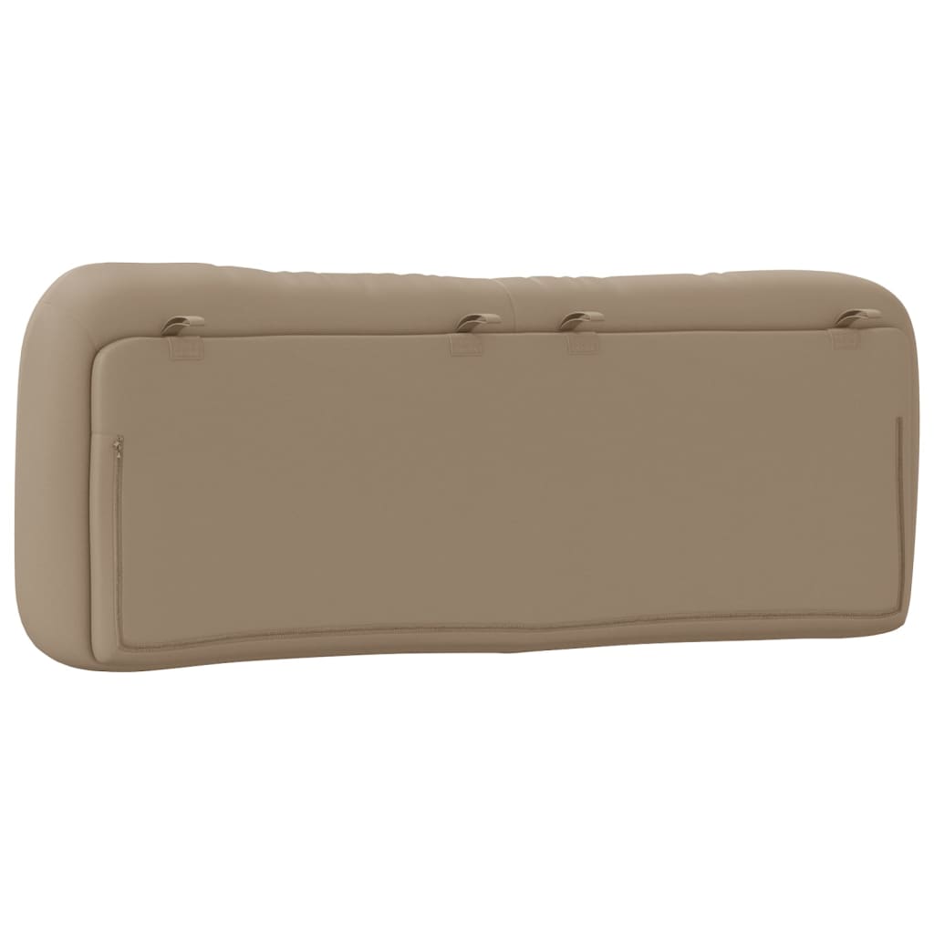 vidaXL Pernă pentru tăblie pat, cappuccino, 120 cm, piele artificială