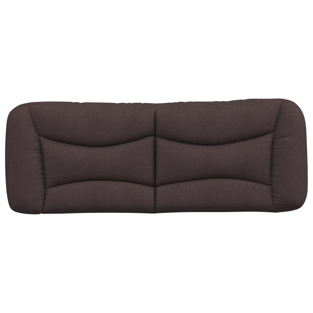 vidaXL Pernă pentru tăblie de pat maro închis, 140 cm, material textil vidaXL Pernă pentru tăblie de pat maro închis, 140 cm, material textil
