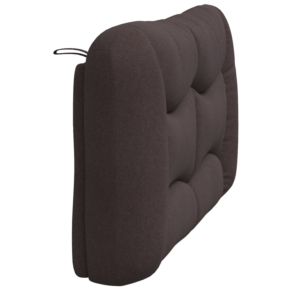 vidaXL Pernă pentru tăblie de pat maro închis, 140 cm, material textil vidaXL Pernă pentru tăblie de pat maro închis, 140 cm, material textil