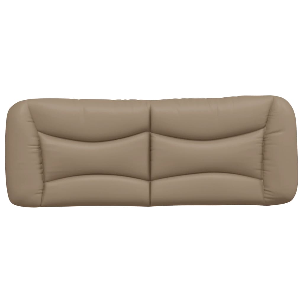 vidaXL Pernă pentru tăblie de pat, cappuccino 140 cm piele artificială