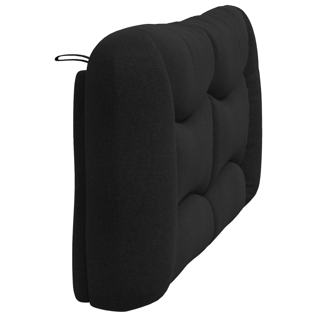 vidaXL Pernă pentru tăblie de pat, negru, 160 cm, material textil vidaXL Pernă pentru tăblie de pat, negru, 160 cm, material textil
